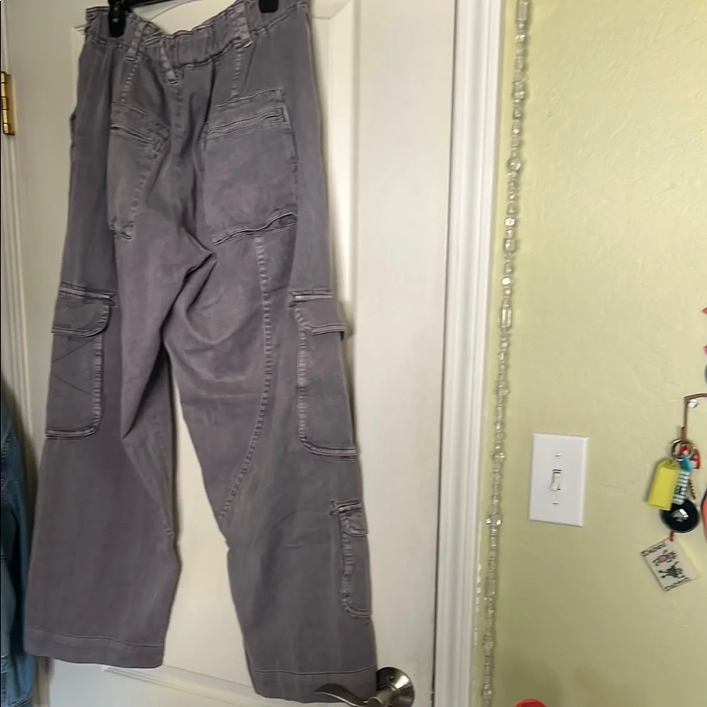 Free People Gray Tahiti Cargo Pants - Picture 3 of 7